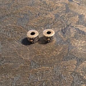 Authentic retired pandora two toned sunburst clip